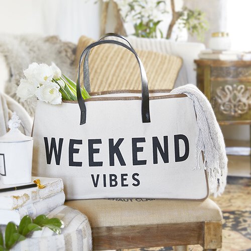 Canvas Tote - Weekend Vibes – Boundless Beauty Collective