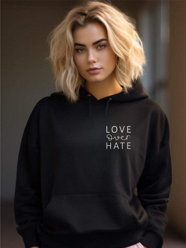 Love Over Hate Graphic Sweatshirt