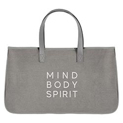 Grey Canvas Tote - Mind Body Spirit