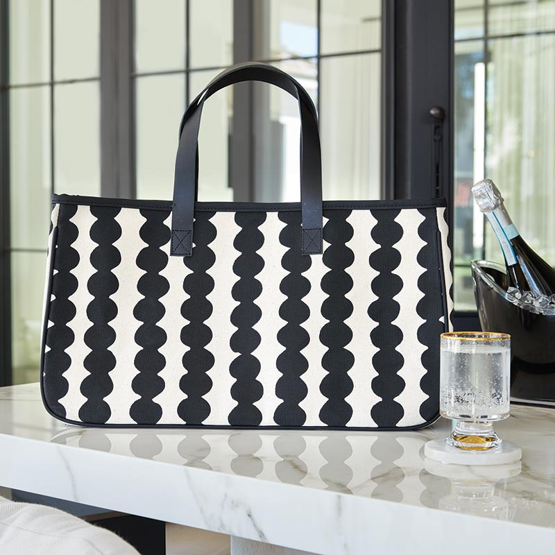 Canvas Pattern Tote - Dots