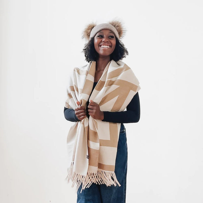 Earthy August Striped Scarf