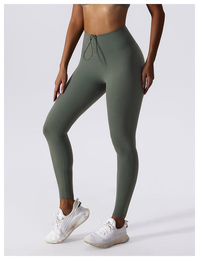 Drawstring High Waist Leggings