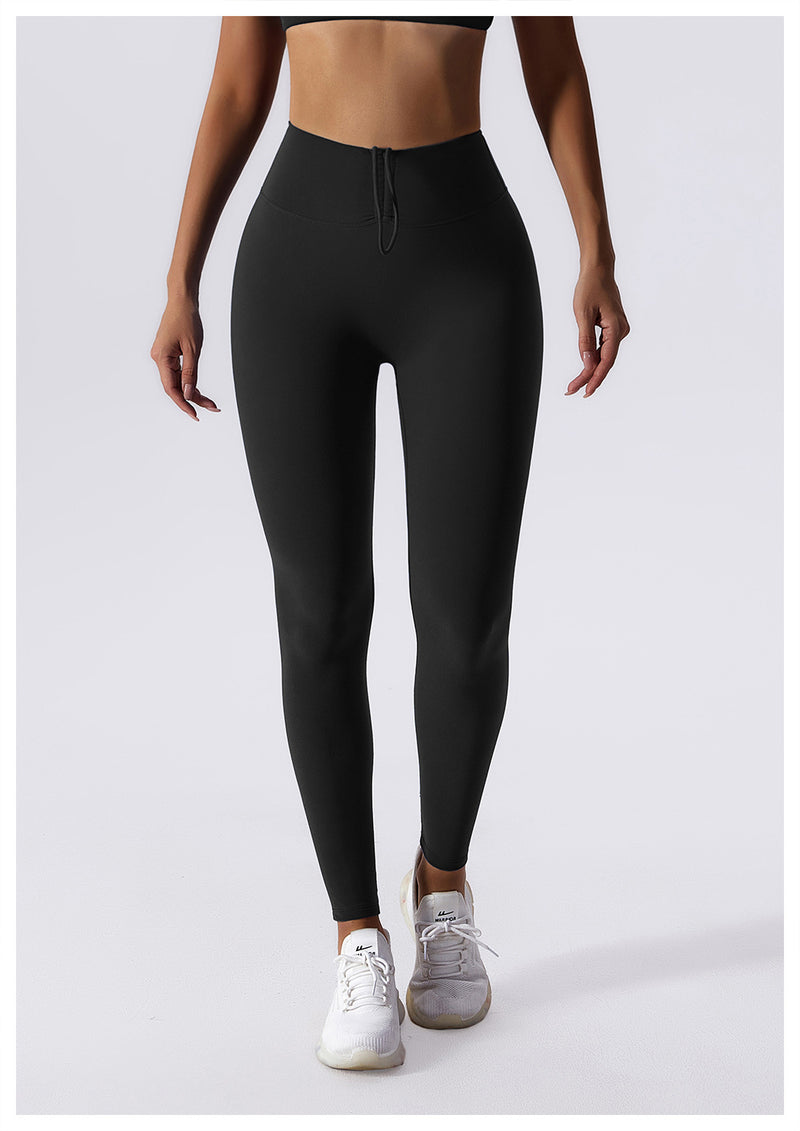 Drawstring High Waist Leggings