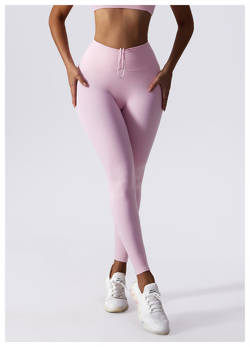 Drawstring High Waist Leggings