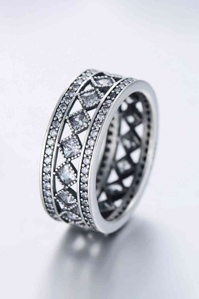 925 Sterling Silver Cutout Ring